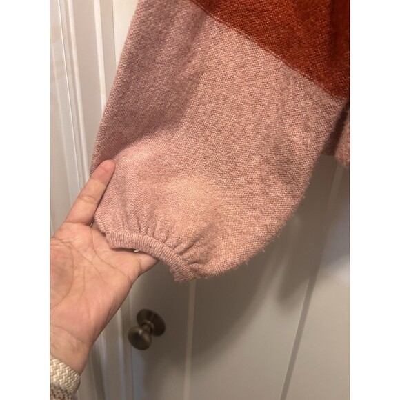 American Eagle Outfitters Oversized Cropped Fall Striped Cardigan Size Medium - Picture 5 of 7